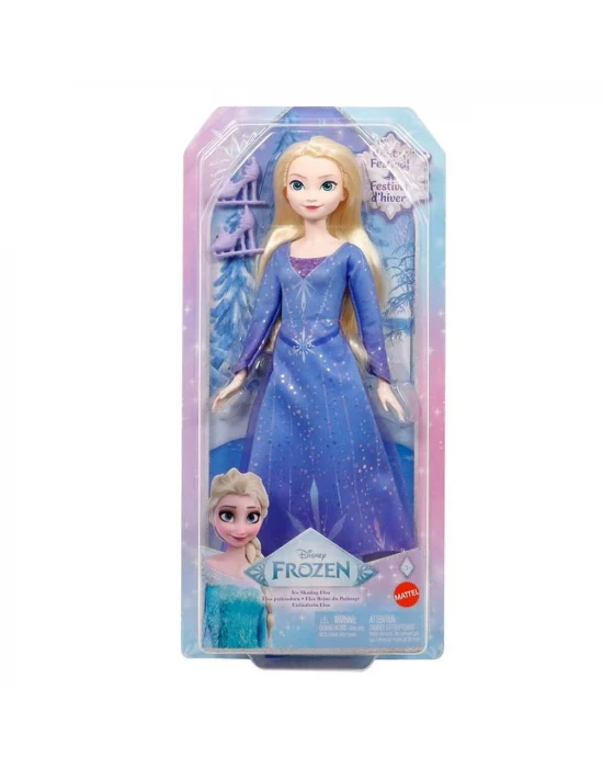 Disney Karlar Ülkesi Buz Pateni Temalı Elsa Bebek JBG53