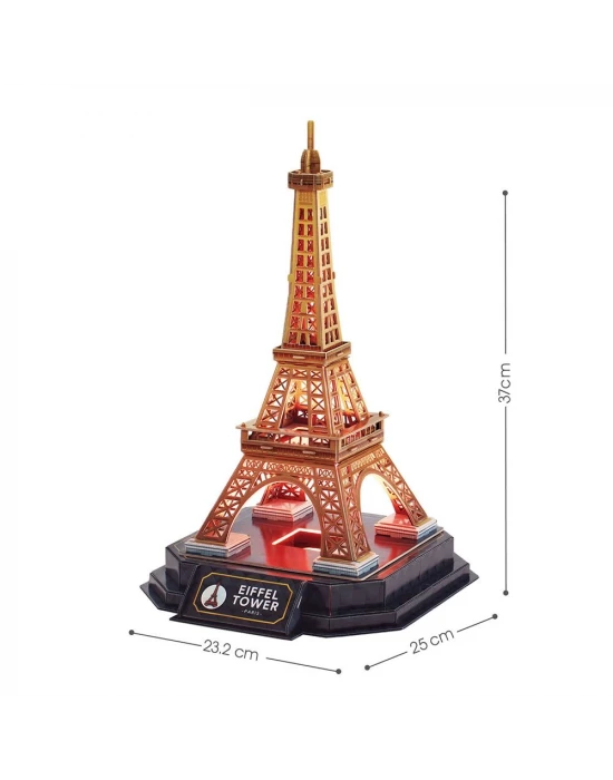Eyfel Kulesi 3D Puzzle (Led Işıklı) L534h