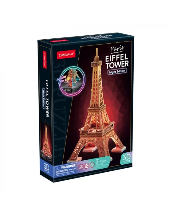 Eyfel Kulesi 3D Puzzle (Led Işıklı) L534h