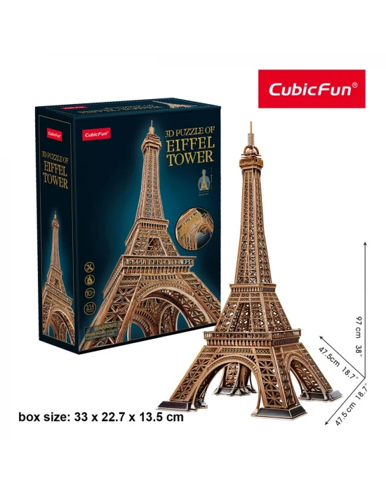 Eyfel Kulesi 3D Puzzle MC284h - Dev Boyut