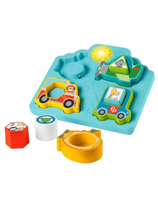 Fisher-Price Sesli ve Işıklı Arabalar Puzzle HRP31