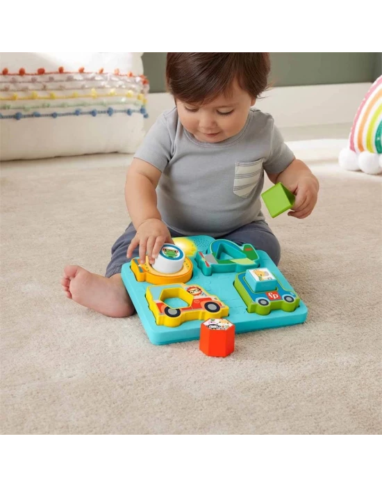 Fisher-Price Sesli ve Işıklı Arabalar Puzzle HRP31