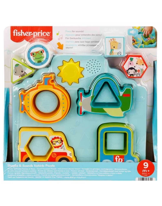 Fisher-Price Sesli ve Işıklı Arabalar Puzzle HRP31
