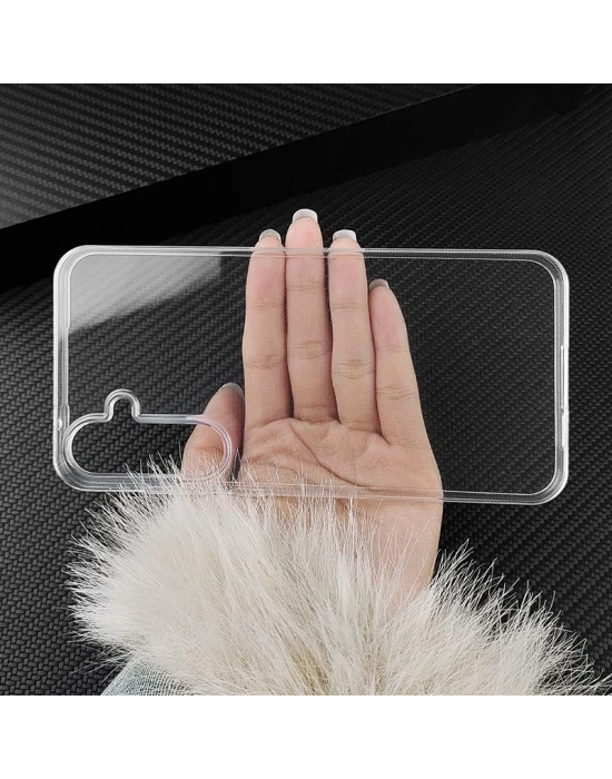 Galaxy A36 Uyumlu Kılıf Kamera Korumalı Şeffaf Esnek Renksiz Silikon Kapak