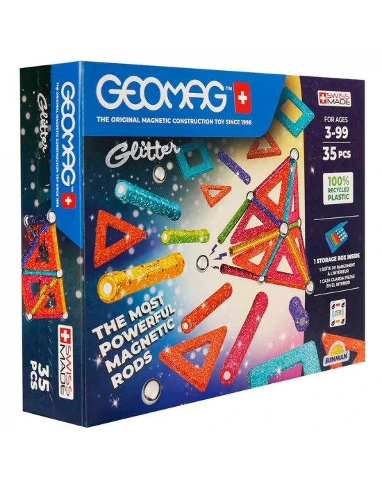 GEOMAG Glitter Manyetik Zeka Oyunu 35 Parça