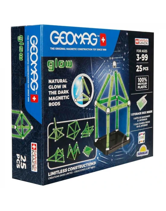 GEOMAG Glow Manyetik Zeka Oyunu 25 Parça