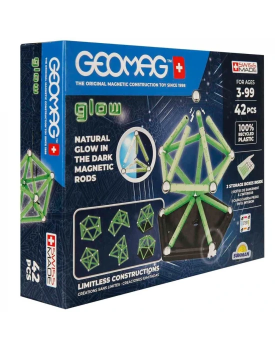 GEOMAG Glow Manyetik Zeka Oyunu 42 Parça