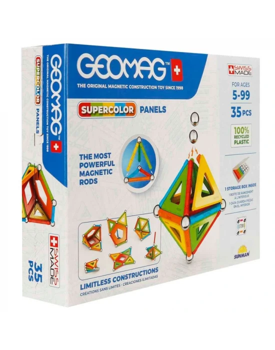 GEOMAG Supercolor Panels Manyetik Zeka Oyunu 35 Parça