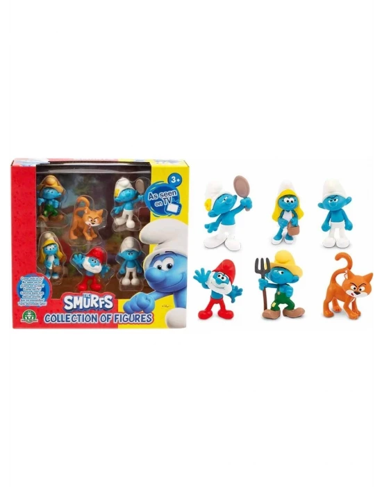 Giochi Preziosi Şirinler 6lı Figür Seti PUF14000 - Şirin Baba Figürlü Set