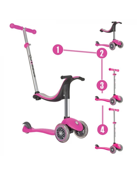 Globber Evo Comfort Scooter Pembe