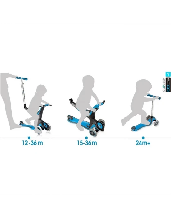 Globber My Free Seat 5 in 1 - Mavi Scooter