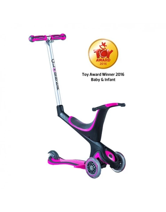 Globber My Free Seat 5 in 1 - Pembe Scooter