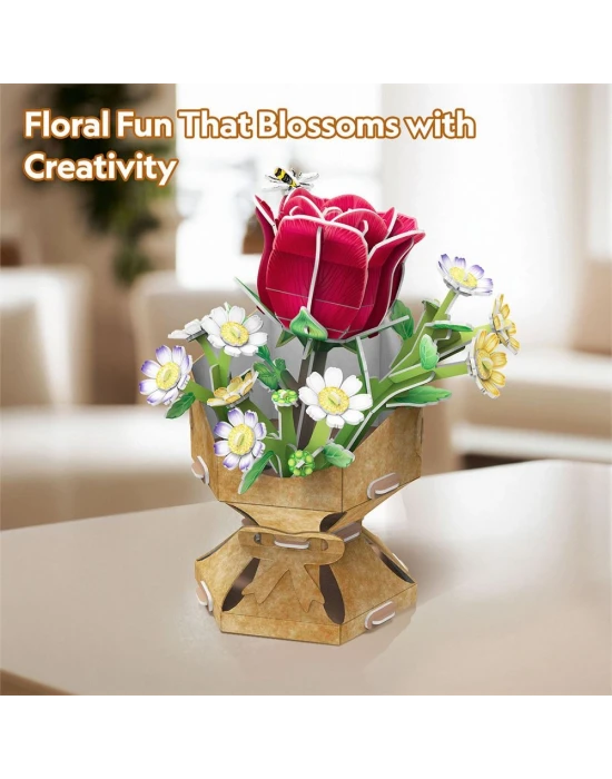 Gül Buketi 3D Puzzle W3301h