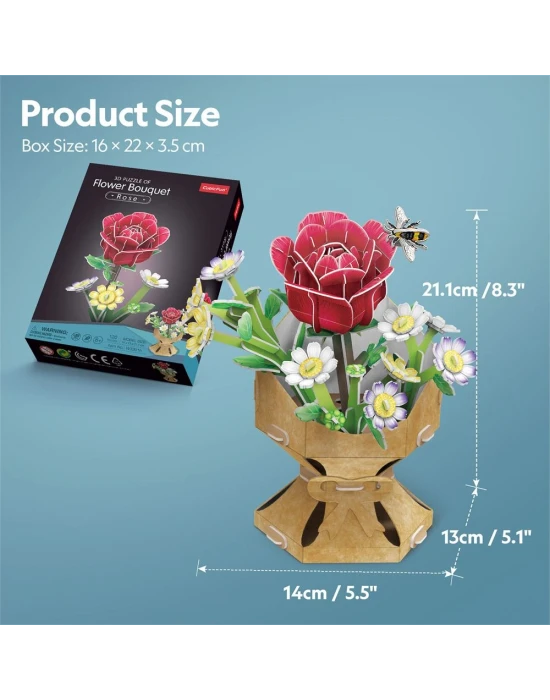 Gül Buketi 3D Puzzle W3301h