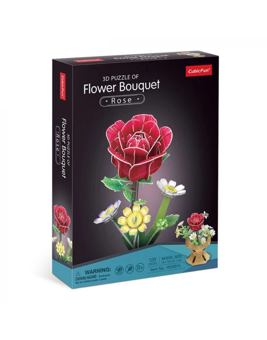 Gül Buketi 3D Puzzle W3301h