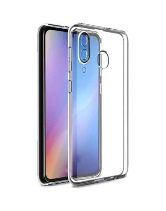 Honor 8C Tıpalı Kamera Korumalı Şeffaf Silikon Kılıf