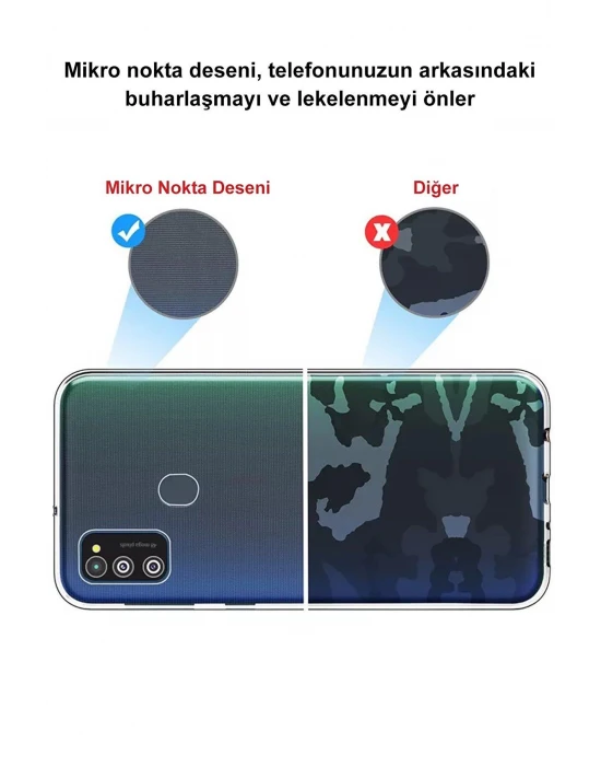 Honor 8C Tıpalı Kamera Korumalı Şeffaf Silikon Kılıf
