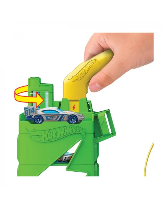 Hot Wheels Elektrikli Araç Şarj İstasyonu Oyun Seti HTN79