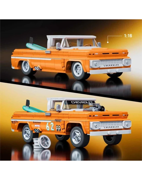 Hot Wheels Elite Serisi Custom 1962 Chevy Pickup Yapım Seti JFT20