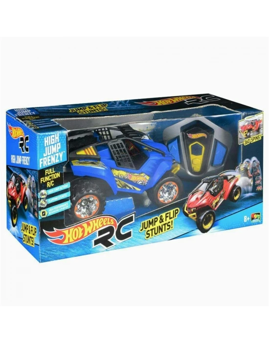 Hot Wheels High Jump Frenzy Kumandalı Araba - Mavi