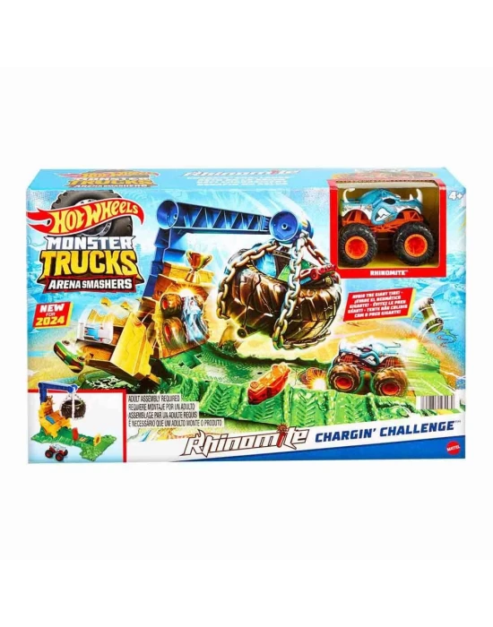 Hot Wheels Monster Trucks Arenada Rhinomite Mücadelesi HTP18