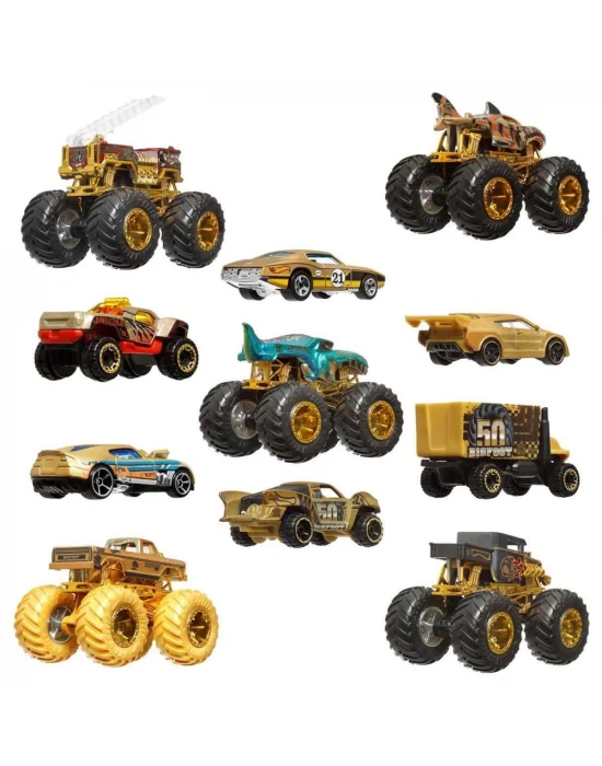 Hot Wheels Monster Trucks Trophy Şampiyonları Arabalar ve Kamyonl