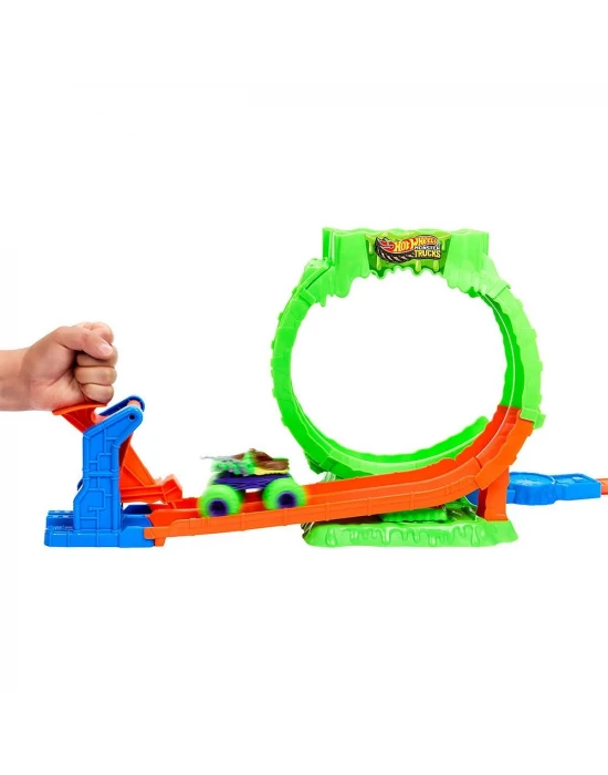 Hot Wheels Mutant Kaosu Çemberde Yarış Oyun Seti JMK91