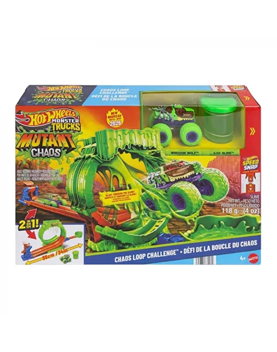 Hot Wheels Mutant Kaosu Çemberde Yarış Oyun Seti JMK91