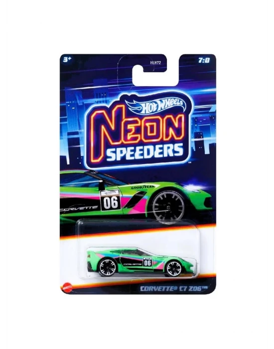 Hot Wheels Neon Yarışçılar HLH72 - Corvette C7 Z06 HRW81