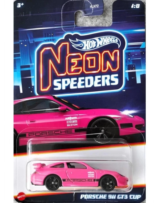 Hot Wheels Neon Yarışçılar HLH72 - Porsche 911 Gt3 Cup HRW75