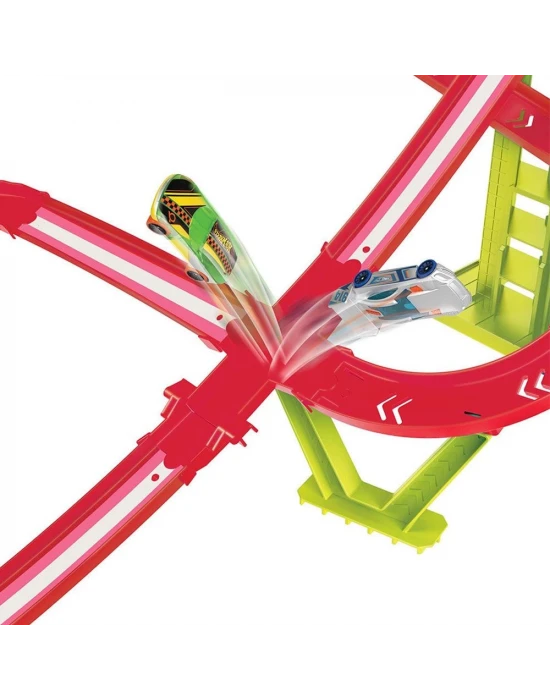 Hot Wheels Neon Yarışlar Çoklu Yarış Heyecanı Pist Seti HPC07