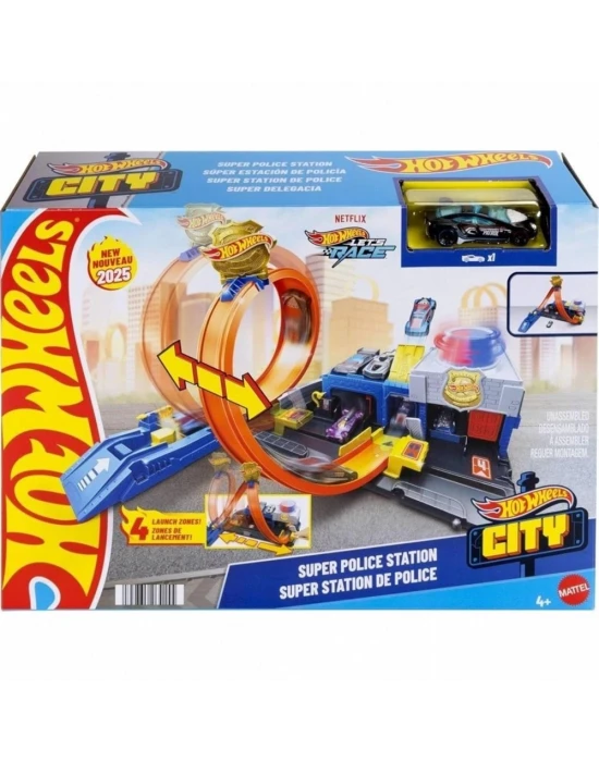 Hot Wheels Polis İstasyonu Oyun Seti JBM71