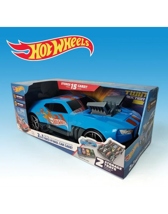 Hot Wheels Race N Haul 2si 1 arada saklama kutusu