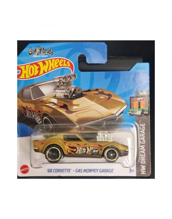 Hot Wheels Tekli Arabalar 68 Corvette - Gas Monkey Garage - HKH23