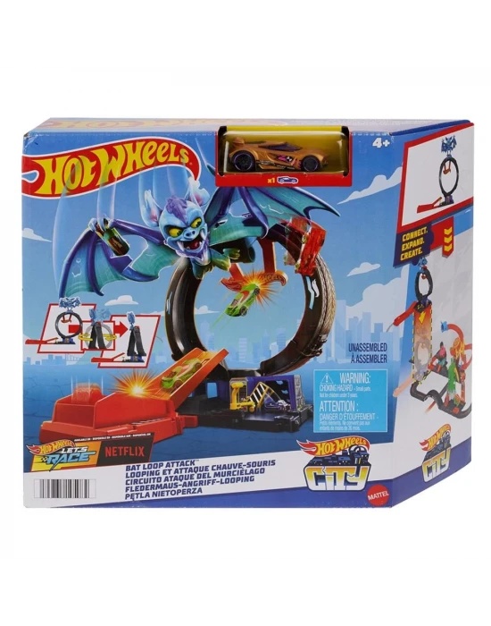 Hot Wheels Yarasa Çemberi Saldırısı Oyun Seti HTN78
