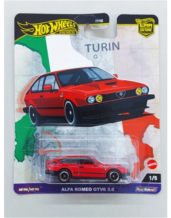 Hot Wheels Premium Alfa Romeo Gtv6 3.0 World Tour 2024 Özel Model Araba-HRV80