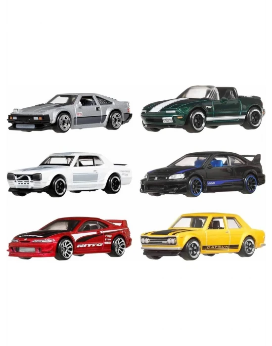 Hotwheels Japon Temalı 6’lı Araba Seti JBY77