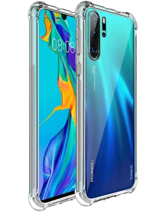 Huawei P40 Lite Anti Crash Darbeye Dayanıklı Şeffaf Silikon Kılıf