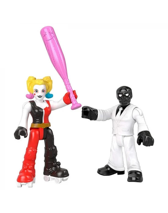 Imaginext DC Super Friends Harley Quinn ve Black Mask Figürler