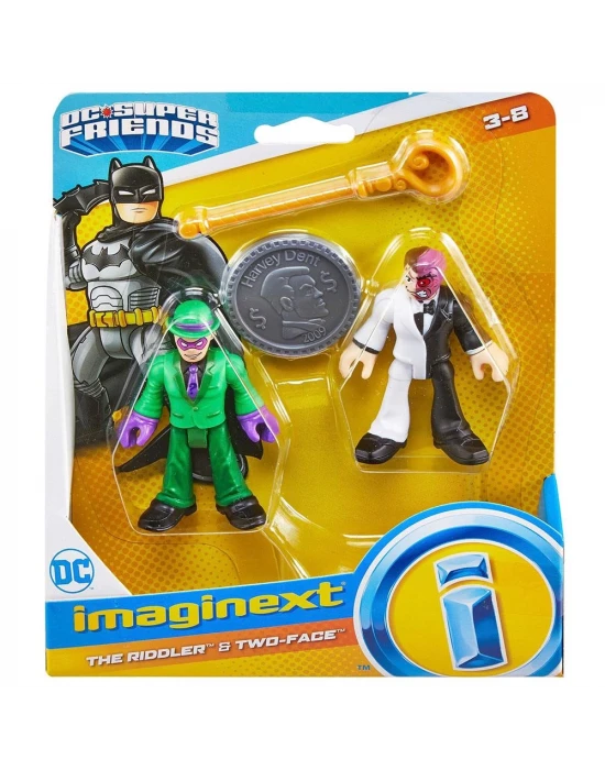 Imaginext DC Super Friends The Riddler ve Two-Face Figür