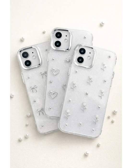 İphone 11 ile Uyumlu Minimal Desenli Estetik Spot Kılıf