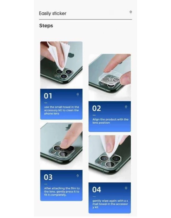 iPhone 11 Joyroom Kamera Lens Protector Glass 1.01 mm Anti Scratch