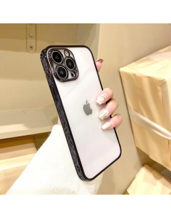İphone 11 Plating Kreatif Desenli Silikon Telefon Kılıfı