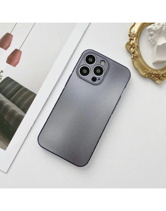 İphone 11 Pro Metalic Renk Kamera Korumalı Kare Silikon Kılıf