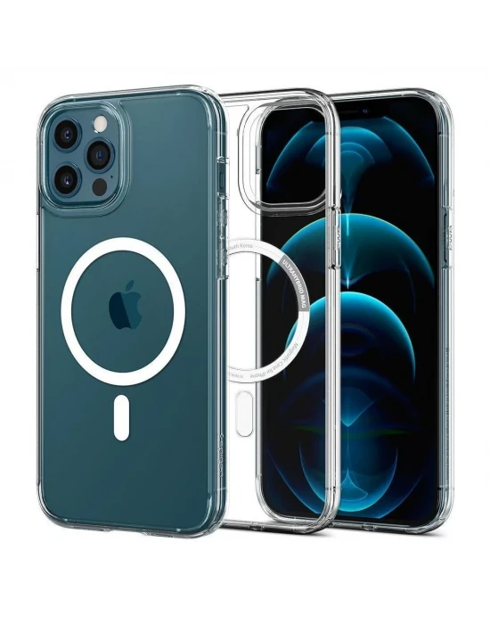 İphone 12 - 12 Pro Magsafe Sert Şeffaf Telefon Kılıfı