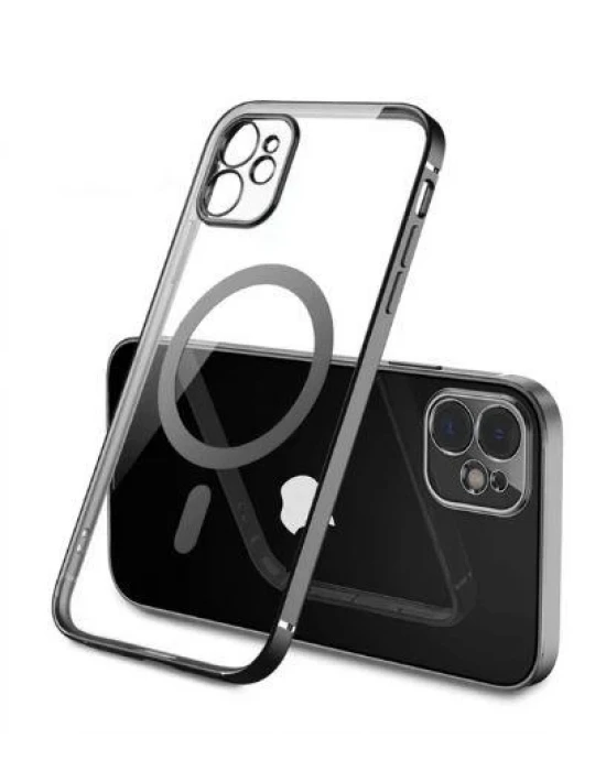İphone 12 Magsafe Uyumlu Parlak Lazer Telefon Kılıfı