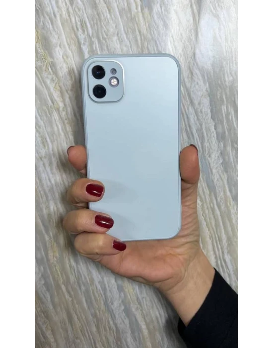 iPhone 12 Pro Mat Elektro Cam Kamera Korumalı Kılıf