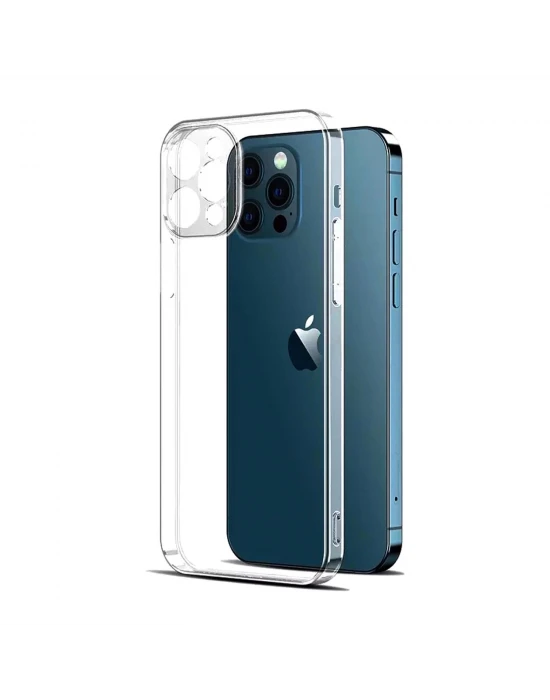 İphone 12 Pro Max 6,7 İnç Tıpalı Kamera Korumalı Silikon Kılıf
