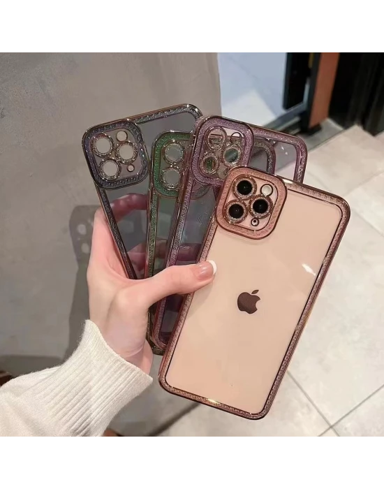 İphone 12 Pro Max Rio Yıldız Desenli Kamera Korumalı Kılıf