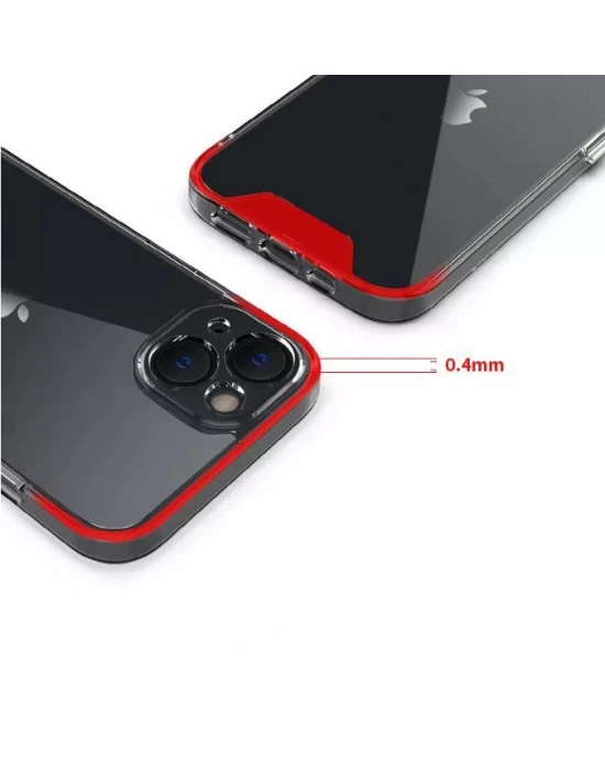 İphone 12 Pro Max Space 2 Şeffaf Kamera Korumalı Cep Telefonu Kılıfı